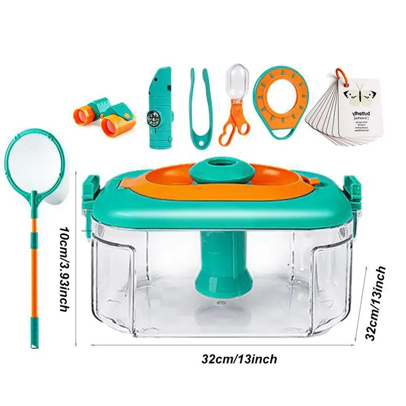 Bug Viewer Outdoor Insect Box Magnifier Observer Kit Insect Catcher Cage Kids Science Nature Exploration Tools Educational Toy 6