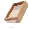 Zero Money Box Wooden Tips Clear Piggy Banks Shadow Display Case Bank Wood Frame Coin Cash Storage Container Jar Tip 1