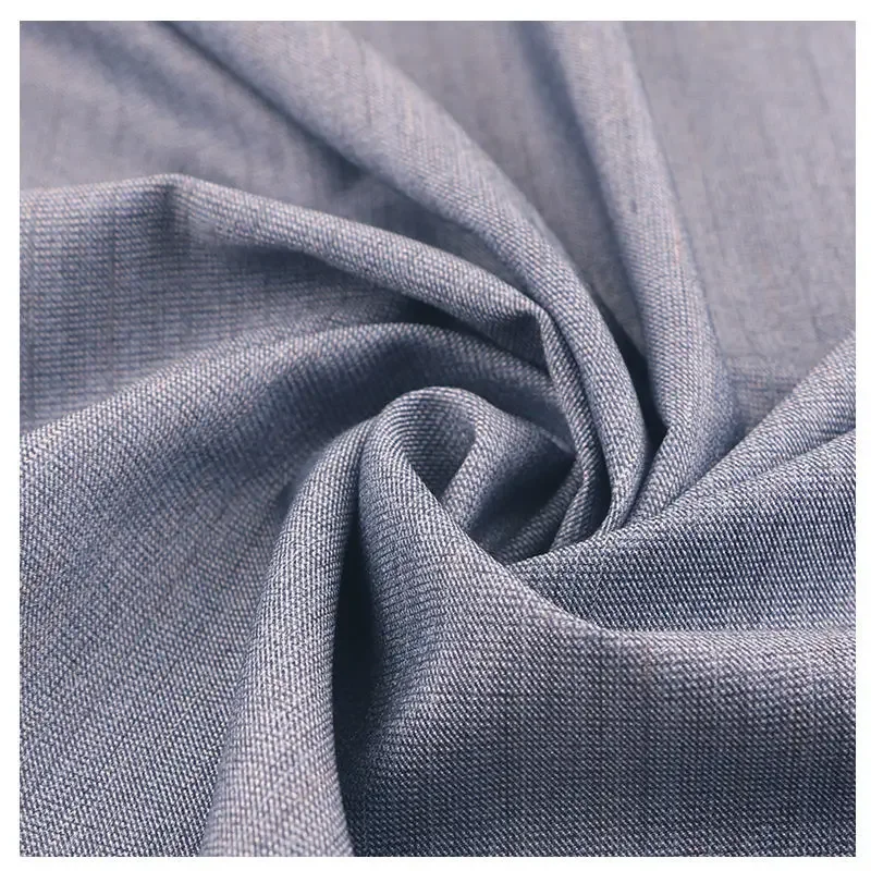 Spring Thin Men's Suit Fabric Micro Elasticity By The Meter for Clothes Dress Vest Uniform DIY Sewing Grid Stripe Cloth Black