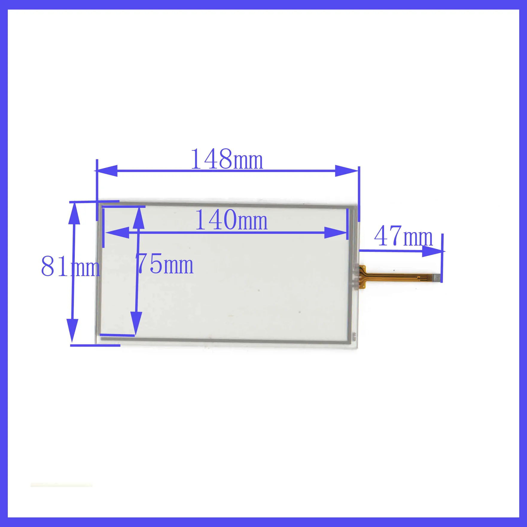 ZhiYuSun 148*81 6-дюймовый 148 мм * 81 мм 4 линии заменены 8 линий резистивный сенсорный экран дигитайзер совместим с 148*81