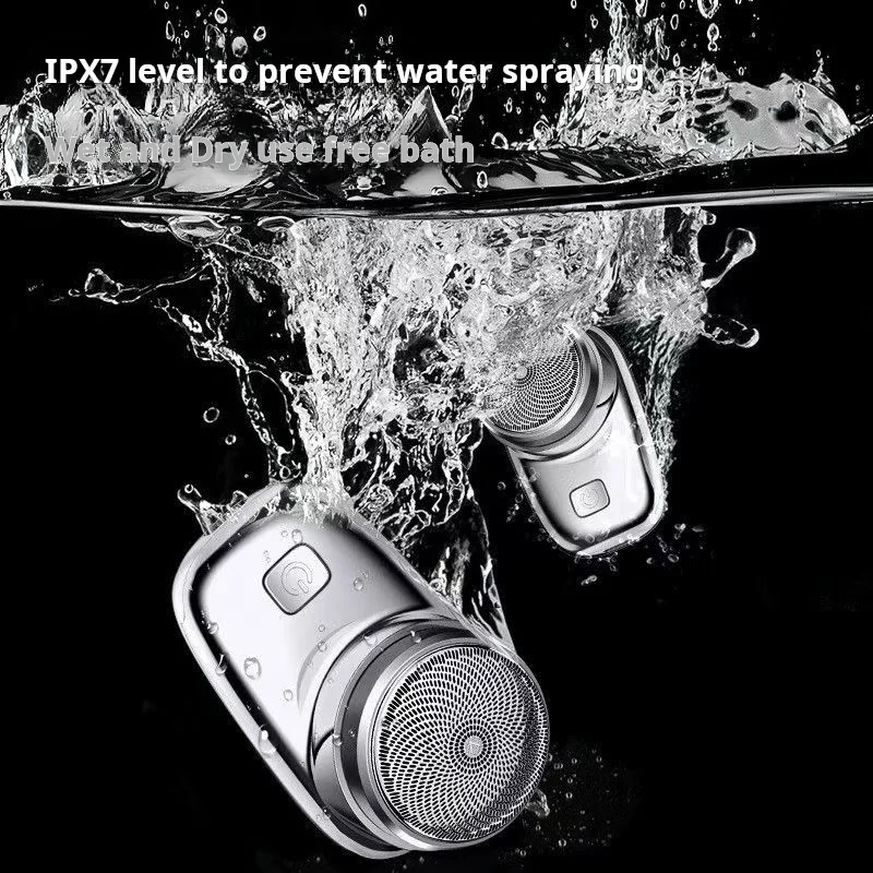 Waterproof Rechargeable Mini Men Pocket Machine 3 Knife Head Electric Shaver hair clipper hair trimmer