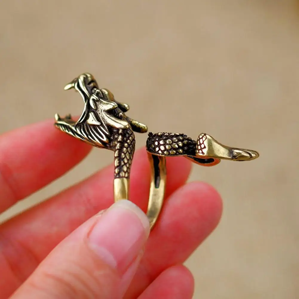 1pc Creative Dragon Design Alloy Cigarette Holder Ring For Men's Daily Use