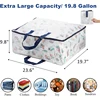 Extra Large Clear Moving Bags with Zipper Heavy Duty Storage Totes for Clothing Blanket Comforters Pillow Toys Bedding 6