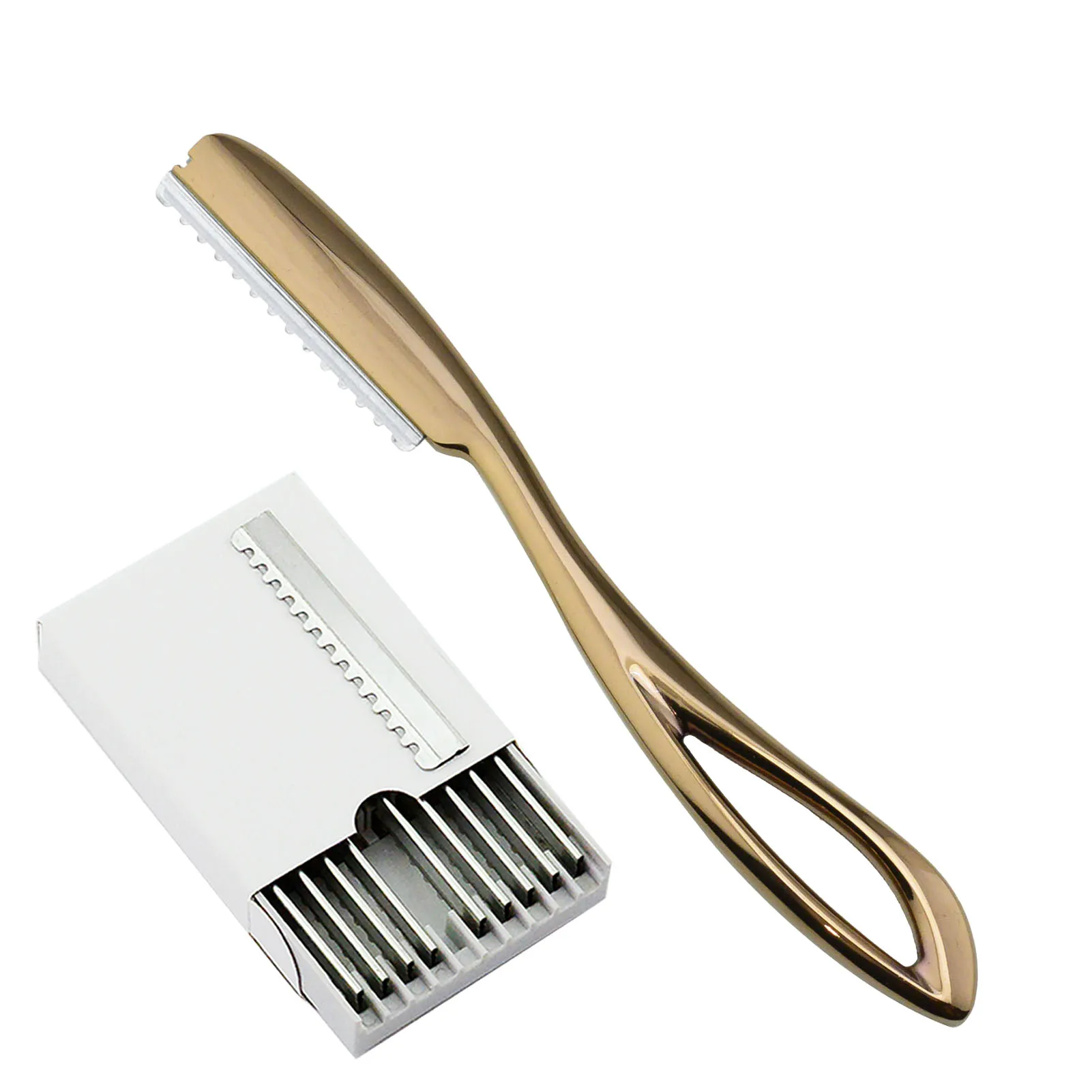 안전 미용 면도기, 미용실 헤어 컷 나이프, 안전 면도, 스트레이트 전단, 자석 이발사, 얇은 면도날 1 개