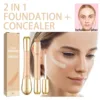 Double-Head Concealer 2 In 1 Flawless Face Concealer Long-lasting Full Coverage Concealer Foundation Cream Face Makeup Cosmetics 6
