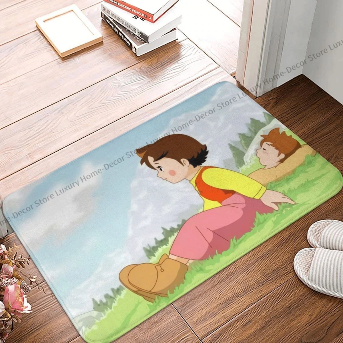 Heidi The Girl From The Alps Zerbino Antiscivolo Rainbow Day Bath Camera Da Letto Mat Tappeto Di Benvenuto Home Modern Decor