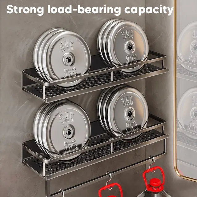 Aluminum Shower Organiser Without Drilling Aluminum Shower Organiser Without Drilling