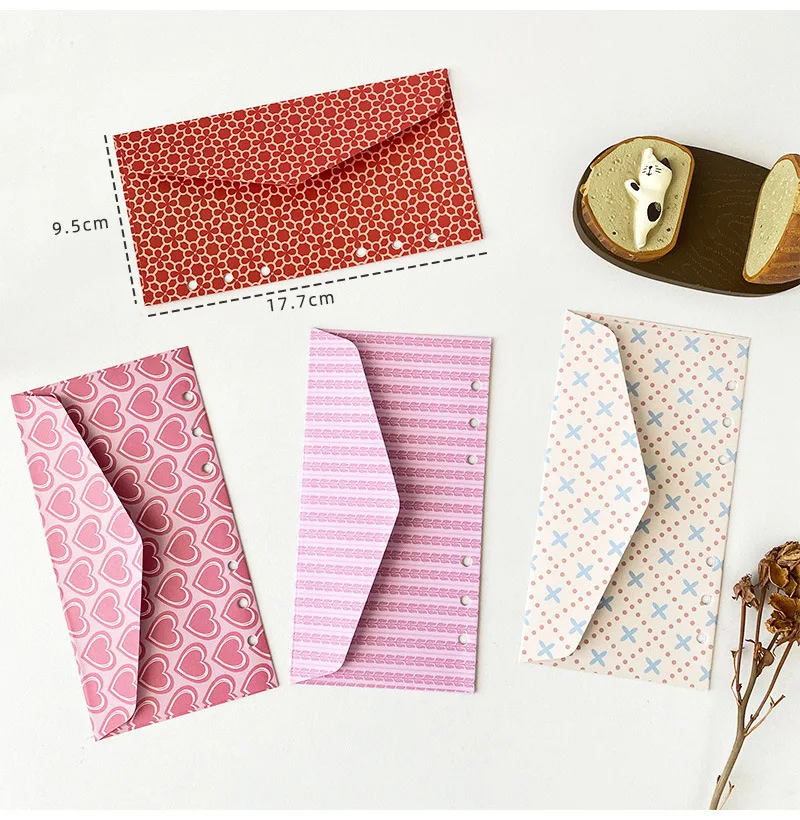 Paper Refill Binder 45 Sheets A5/A6/A7 Six Hole Envelope Zip Pouch Office School Stationery