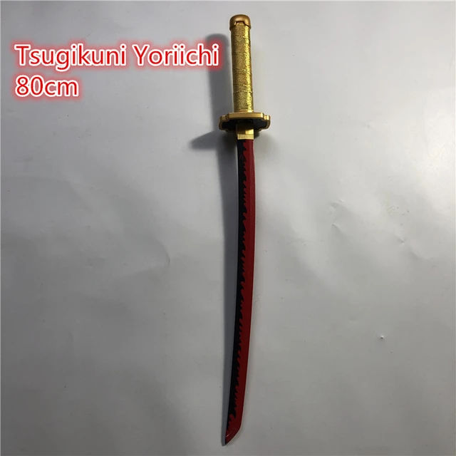 Anime Madeira Espada Arma, Tsugikuni, Yoriichi, Kimetsu não Yaiba, Cosplay  1:1, Faca Ninja, 80cm - AliExpress