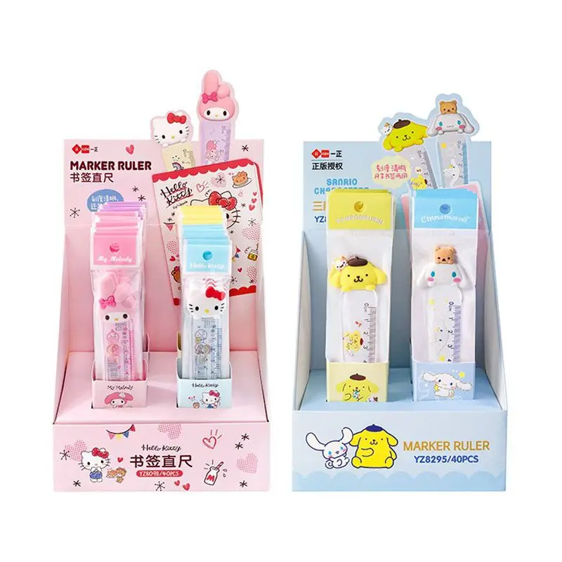 Ruler Set 2pcs/set Sanrio Family Image Bookmark Cartoon Creative Kawaii Student School