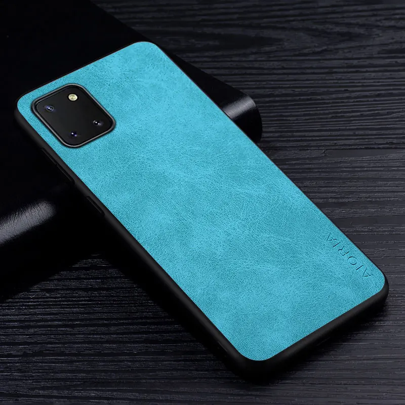 Premium Solid Color PU Leather Phone Case
