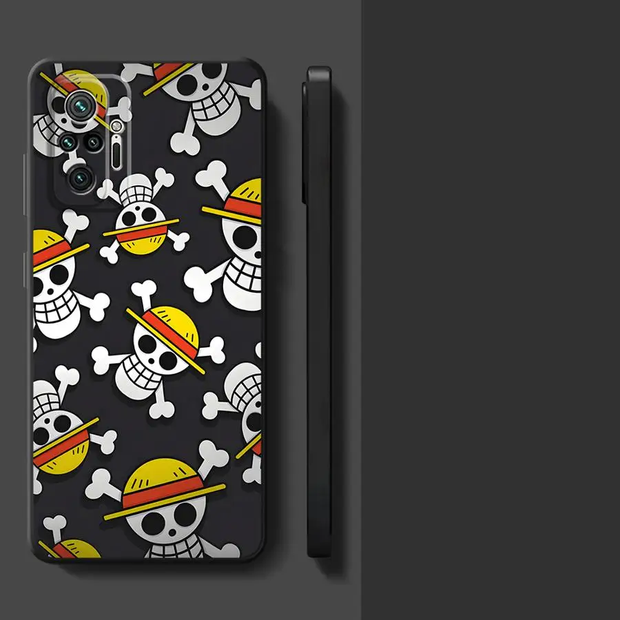 Black Soft Phone Cover with Cool One Piece Logo Design