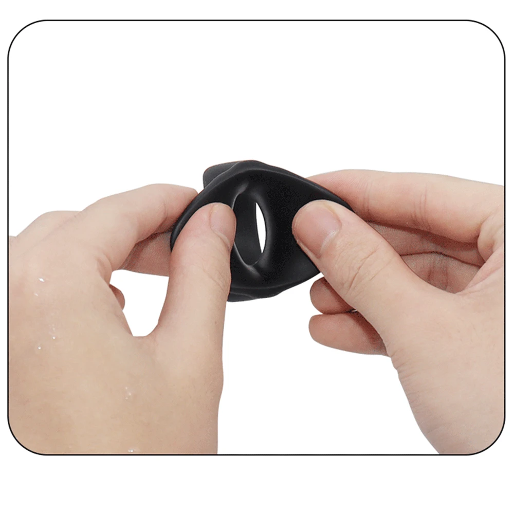Anello di bondage per scroto riutilizzabile blocco testicolare_voghion.com