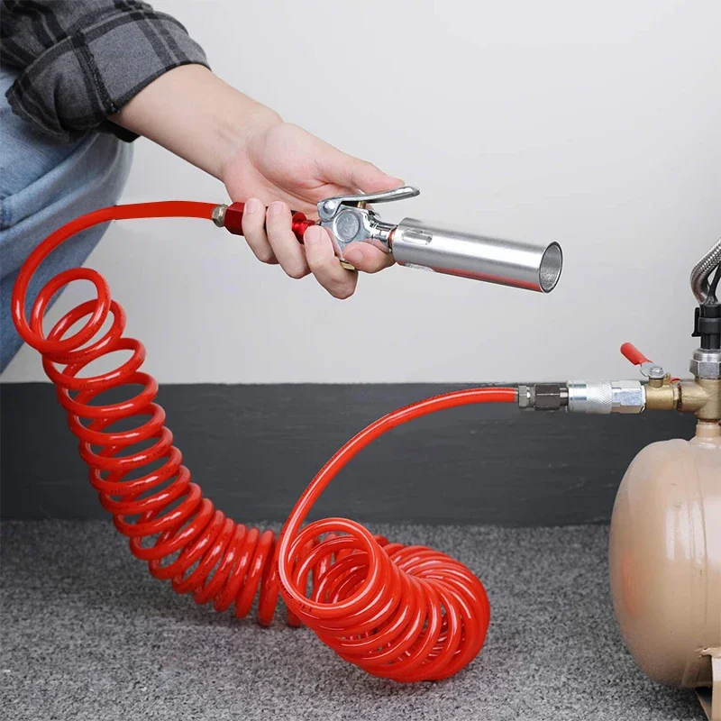 Pneumatic Tools Hose Air Pneumatic Hose Spiral Pipe Air Compressor Hose Long Pneumatic  Hose Air Compressors Outer Diameter