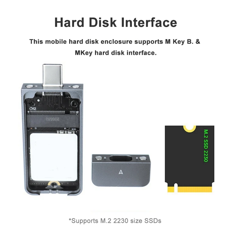  ϵ ũ ڽ, M.2 Nvme 2230 SSD Ŭ, JMS583 SSD ̽ , M.2 M Ű, USB3.2 Gen2 USB C Ÿ M & B Ű