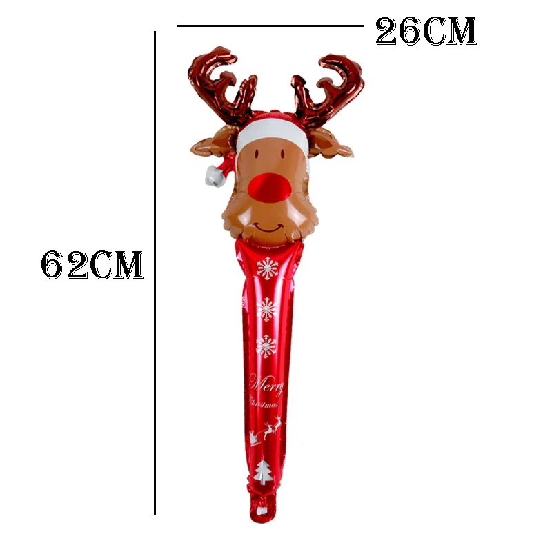 Globos navideños, Papá Noel, muñeco de nieve, alce, árbol de Navidad, caja de regalo, globo de papel de aluminio para Navidad 2023, decoraciones para fiestas de Año Nuevo, juguete para niños