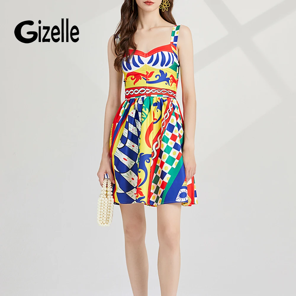 gizelle-2024-summer-high-quality-holiday-colorblock-flower-print-mini