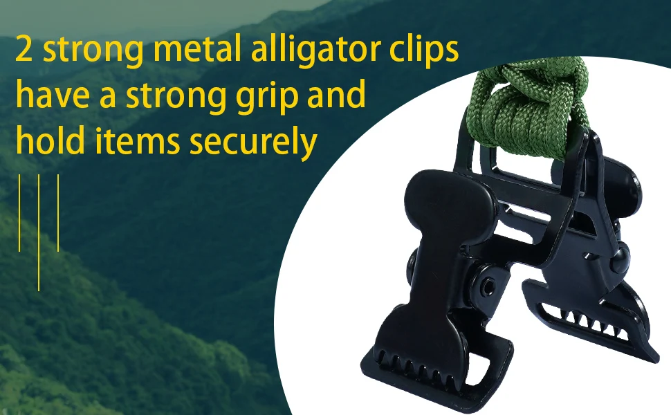 Handschuhclips mit Kunststoffkarabiner und Paracord, Metallclips für robuste Handschuhe, mit Schlüsselring für taktischen Rucksäcke – Detail 13