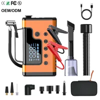 8 in 1 Car Jump Starter 3000A with Car Vacuum Cleaner, Air Compressor, Blower Jump Starter with Power Bank, LED Light