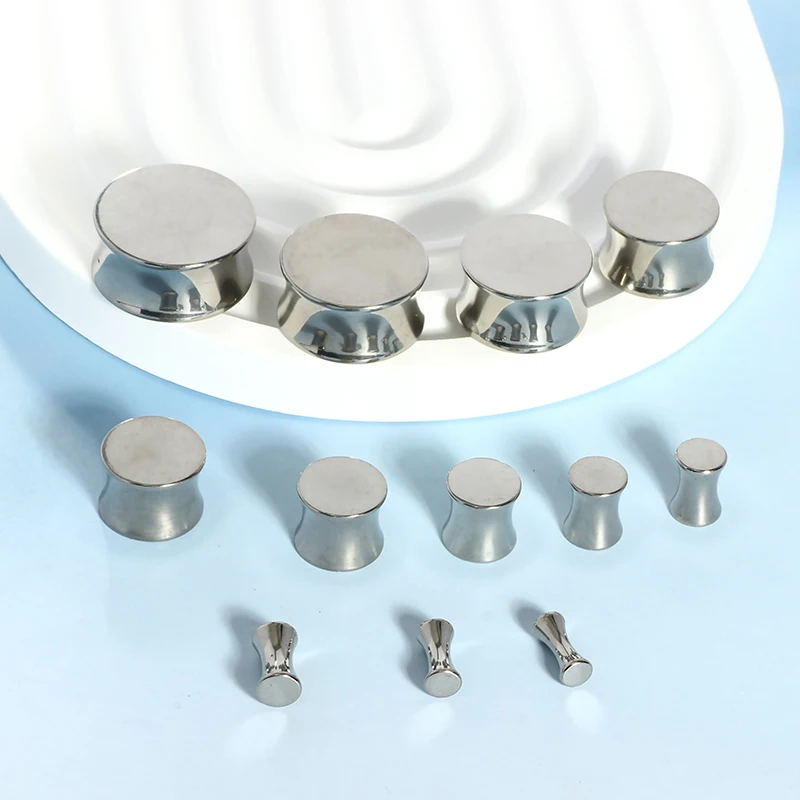 Titanium Ear Gauges Flesh Tunnels Plugs Gauges Earring Expander Stretcher Ear Tunnels For Ears Plug Earrings Body Piercing Jewe