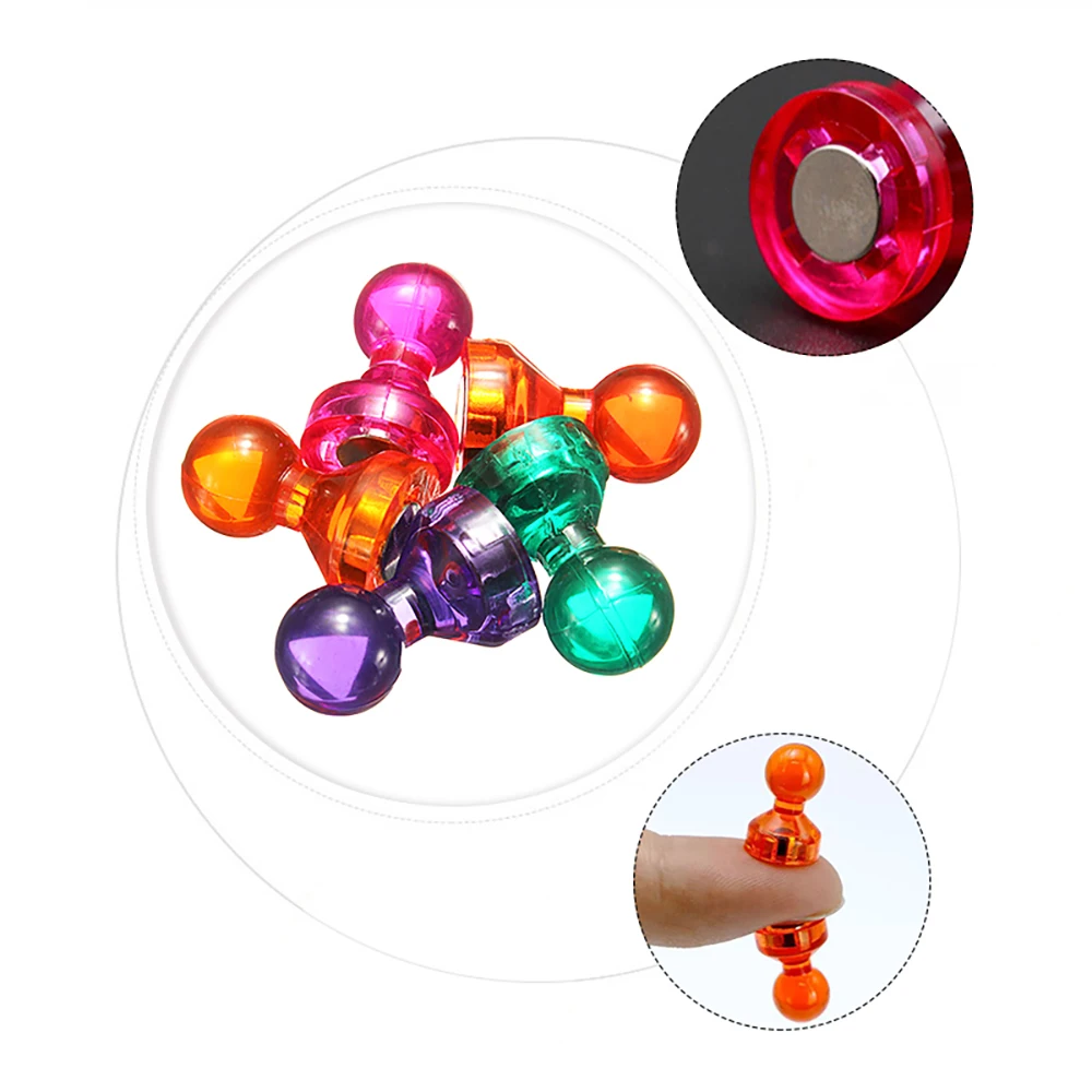 Magnetic Pins 14 Pcs/Set Strong Neodymium Noticeboard Skittle Men Pin Magnets Fridge DIY Whiteboard Uses in Office Advertising Education magnetic fridge magnets magnetic pins