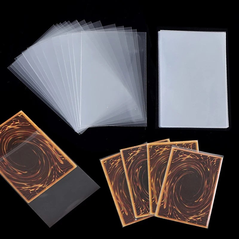 100-500Pcs Card Sleeves Transparent Cover Clear Protector Cards Holder For Board Playing Game ID Trading Folder Photo Pouch