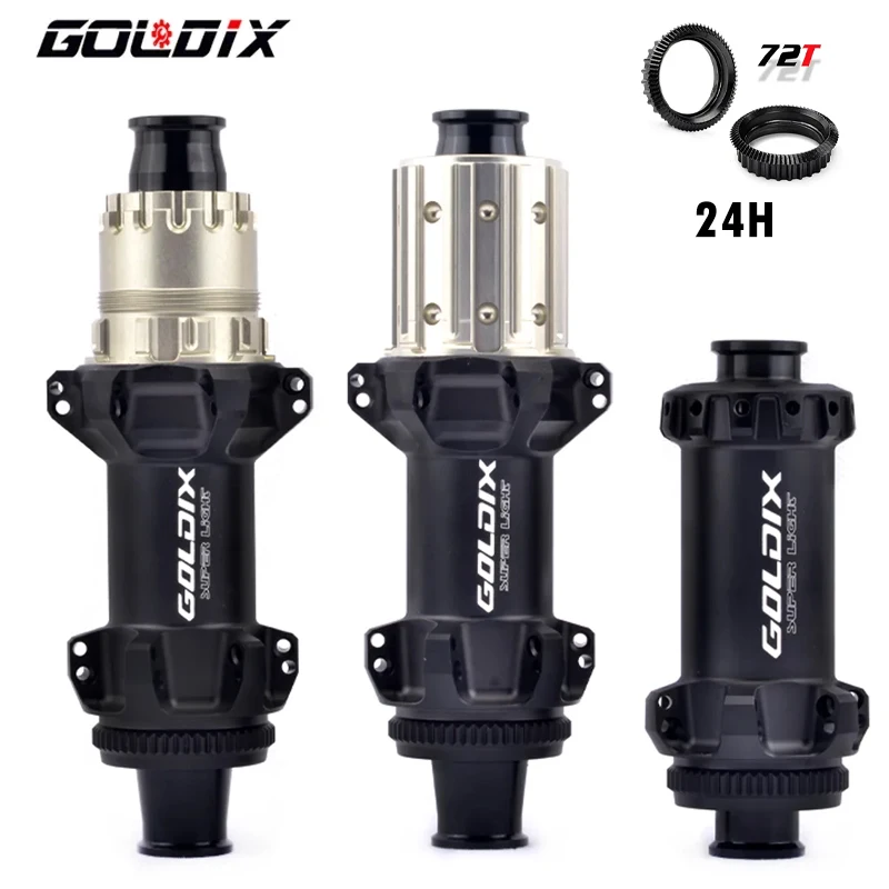 Goldix R160 Super Light Road Hub Center Lock Disc Straight Pull 24H Ratchet 72T Xd Class Bike Hub Per Shimano 11 12 Velocità