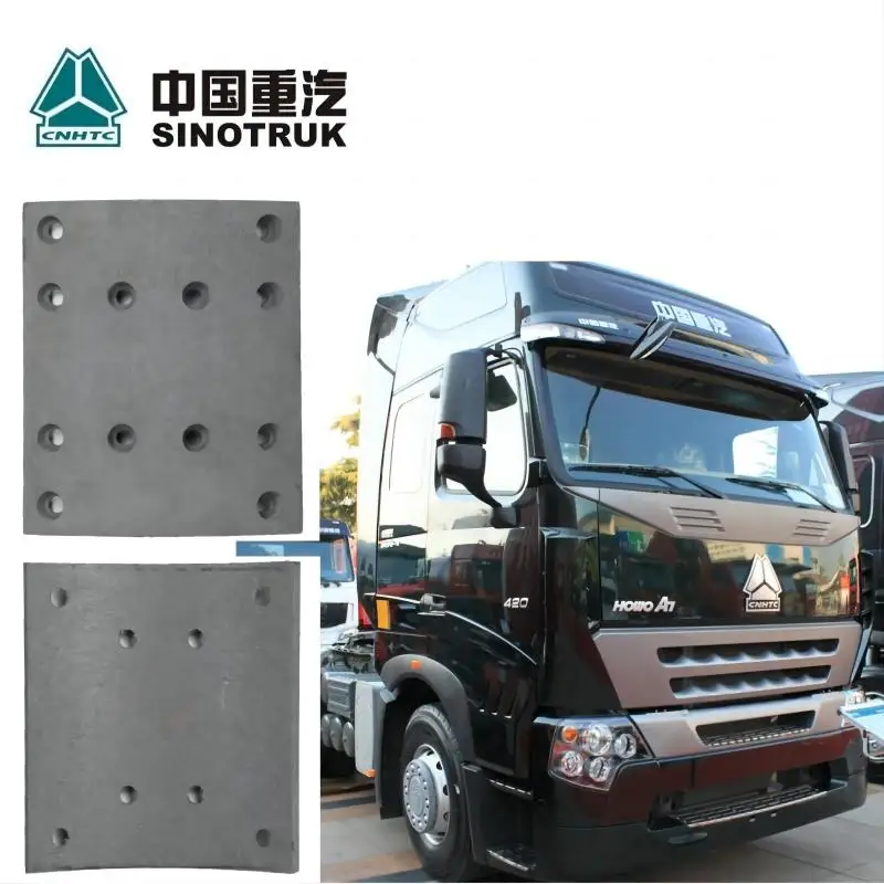 Sinotruk HOWO A7 Truck Brake Pads 9900034046 Brake Lining For Sinotruk Spare Parts