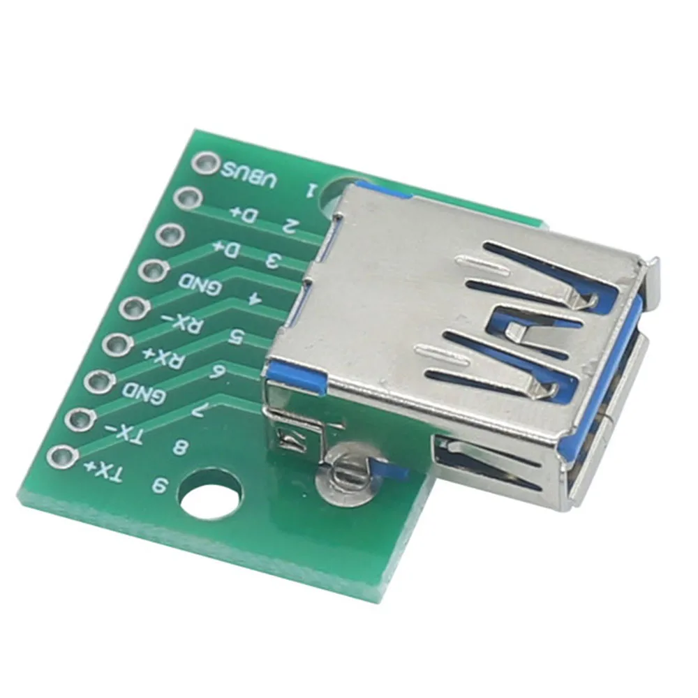

5pcs Type A Female USB 3.0 To DIP 2.54mm PCB Connector Female USB PCB Board Connector USB PCB Socket USB Connector