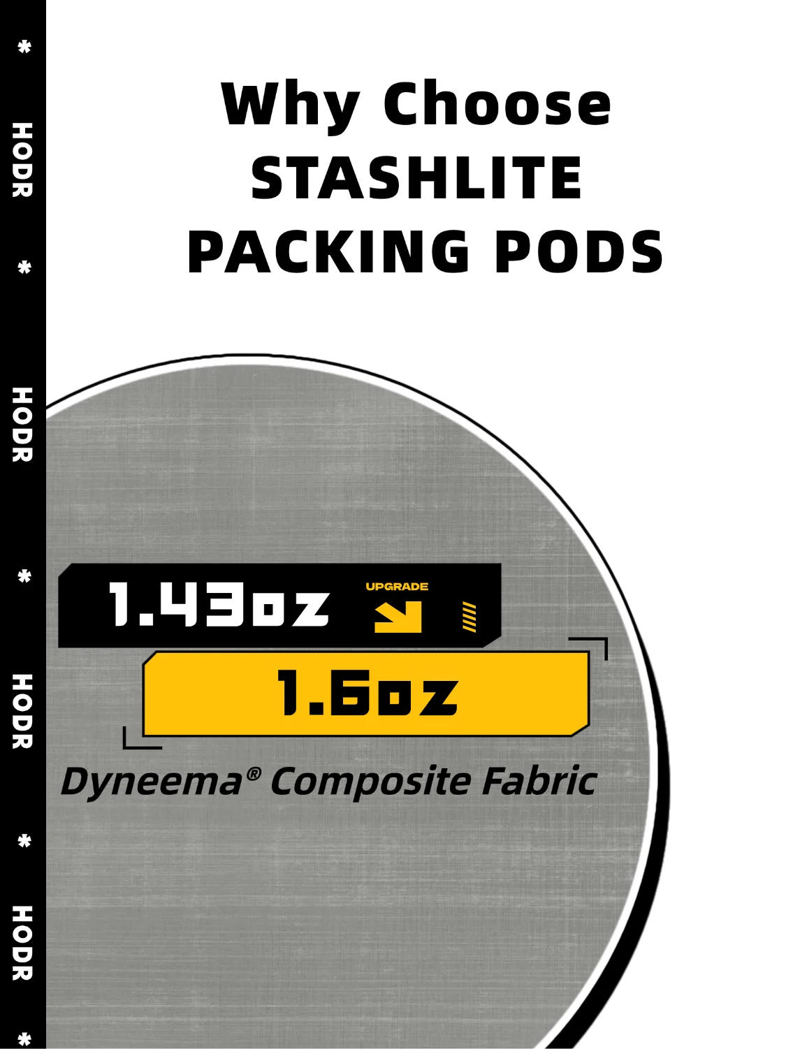 DCF pods stacked to demonstrate efficient pack organization