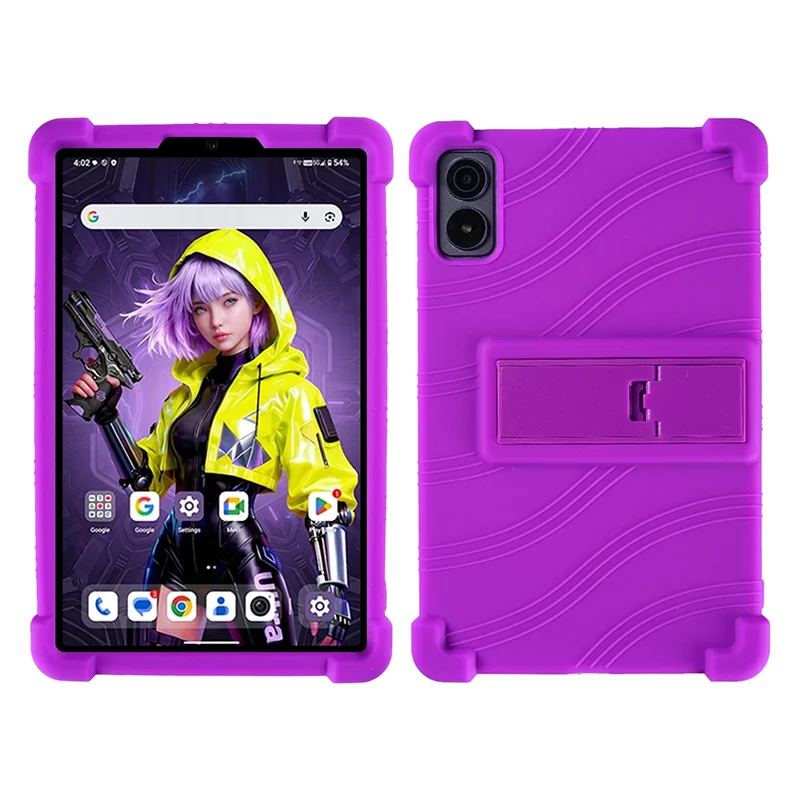 Kids-Friendly Gaming Tablet Case - 8.8 Soft Silicone Protective Cover with Adjustable Kickstand