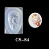 6pcs/set   Ice Cream Bear Lollipops Rabbit 3D Nail Acrylic Mold Nail Art Decorations DIY Silicone Nail Art Templates 5