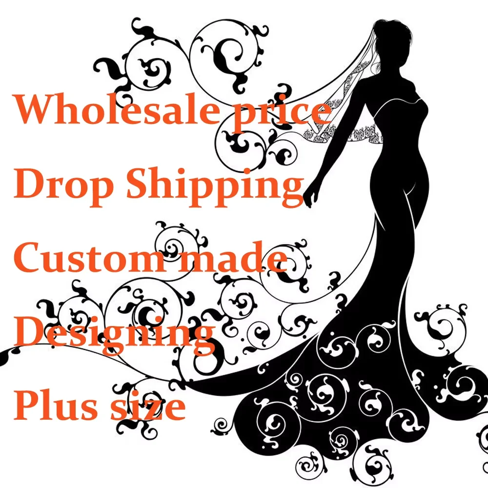 فستان زفاف عصري برقبة سكوب من Ethymon للنساء نصف ك...