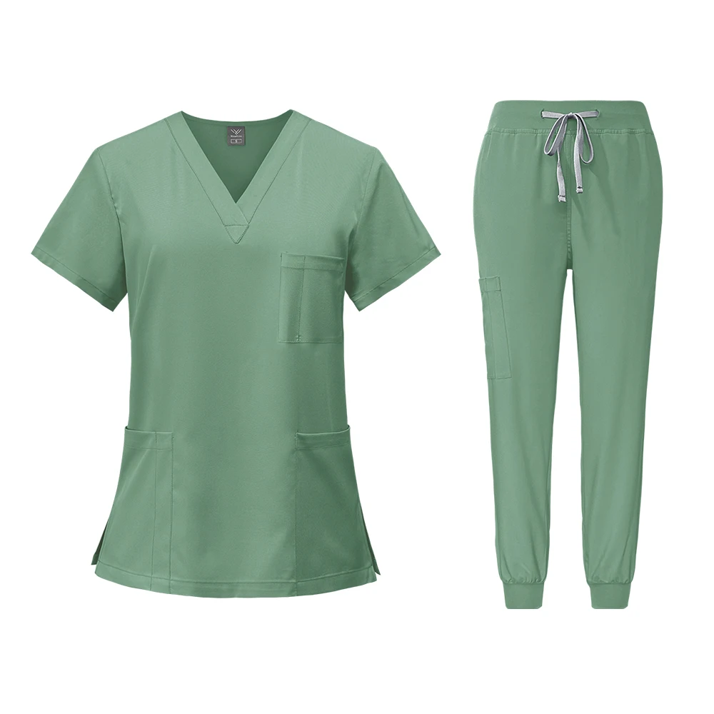 Scrubs Medical Uniforms Woman Surgery Scrubs Sets Nurses Accessories For Hospital Dental Clinic Beauty Spa Workwear Clothes Suit