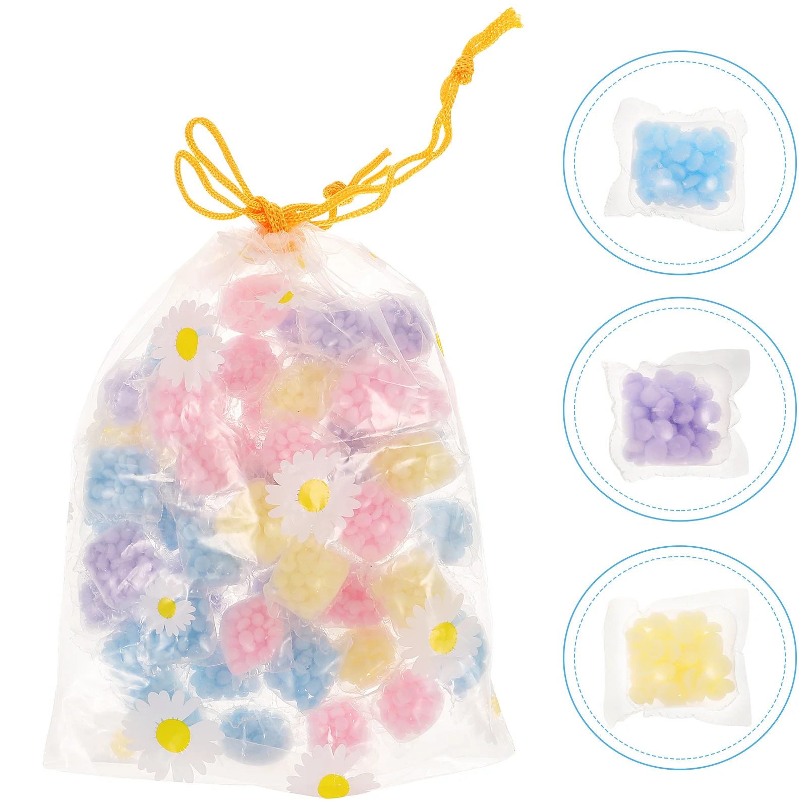 

Artibetter Laundry Scent Booster Beads - 50Pcs Mixed Color In-Wash Fragrance & Fabric Softener for Washer