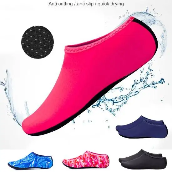 Unisex Water Non-Slip Sneaker Shoes Swimming Diving Socks Summer Aqua Beach Sandal Flat Shoe Seaside Socks Slipper For Men Women water shoes diving socks summer sandals aqua shoes diving shoes sandals slippers flip flops