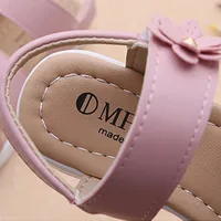 Little Girls Summer Casual Sandal Three Flower Detail New Kids Roman Beach Shoes Stylish Beach Experience for Children Adventure 6
