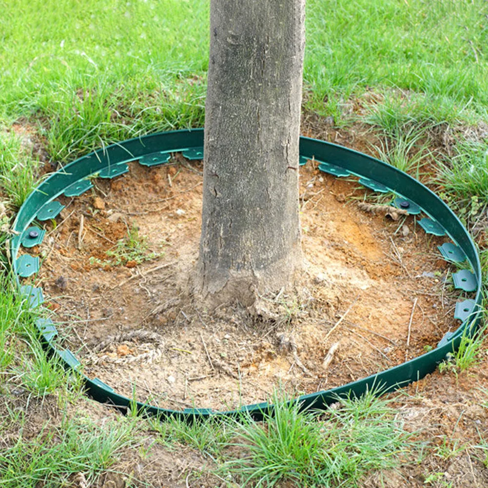 10M Landscape Edging Kit Fixed Garden Barrier Lawn Grass Plastic Edging Border Garden Coil for Lawn Yard Pathway
