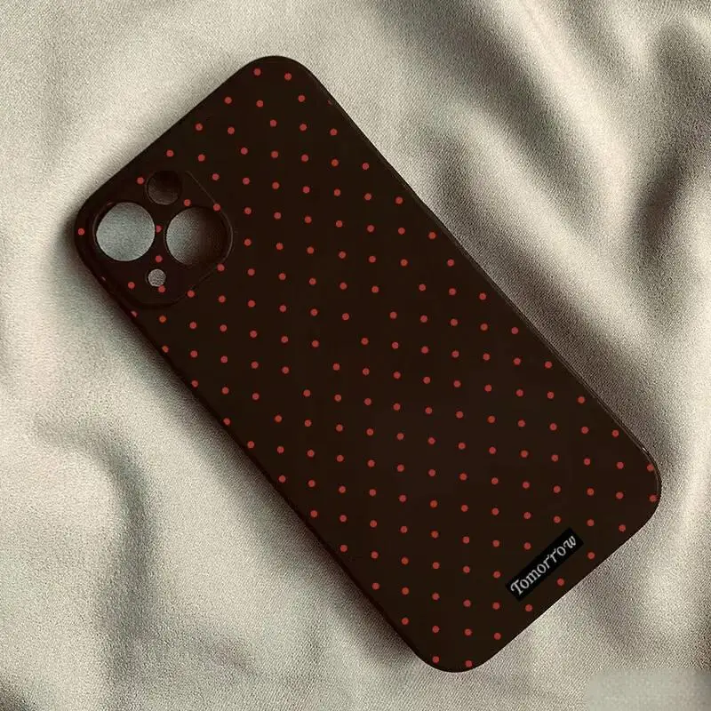 Chic Small Polka Dot Shockproof Phone Case Cover