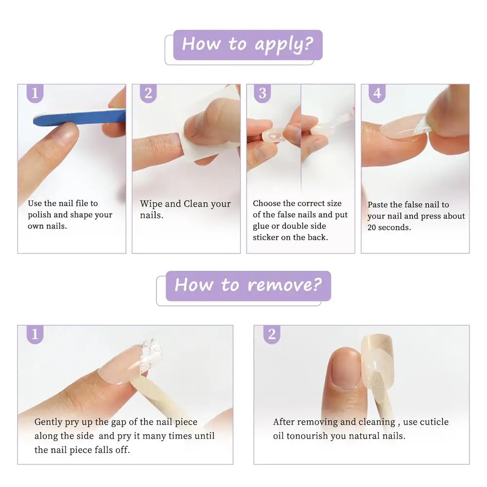 반짝 이는 와인 레드 거짓 손톱 가짜 손톱에 인공 프레스 짧은 스틸레토 DIY 레이디 손톱 아트 손가락 끝 매니큐어 도구 24Pcs