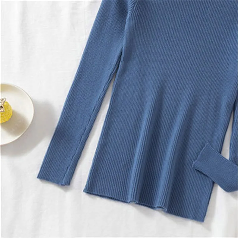 Autumn Winter Button Knitted Sweater Women 2022 New Casual Long Sleeve Tight Fit Inside V Neck Solid Knit Pullover Top cropped cardigan Sweaters