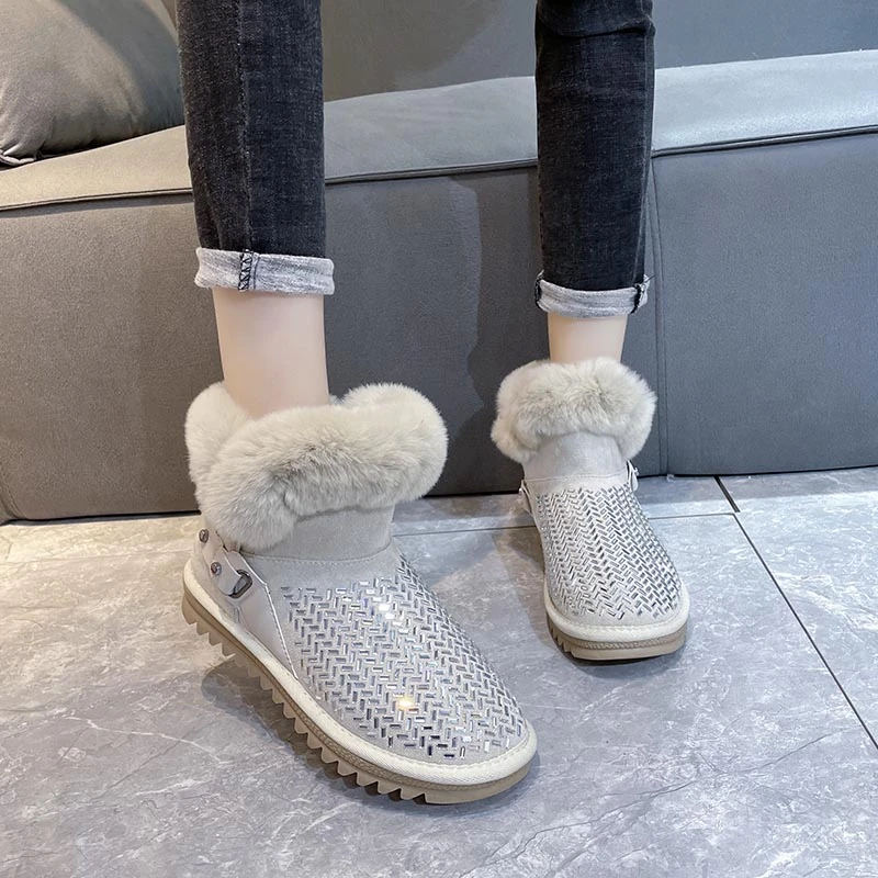 

Thick Soled Sleeve Boots for Women 2022 New Woolen Women Boots Trend Round Head Women Boots Boots Women Womens Shoes Boots