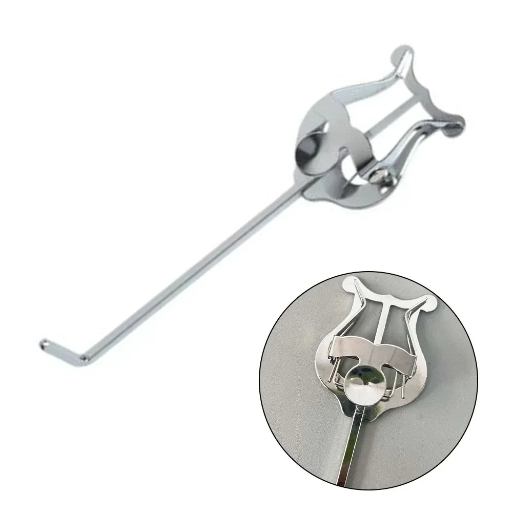 1pc Trumpet Marching Lyre Clarinet Marching Portable Music Sheet Clip Iron Clamp On Holder With Rubber Pad Music Stand Accessori