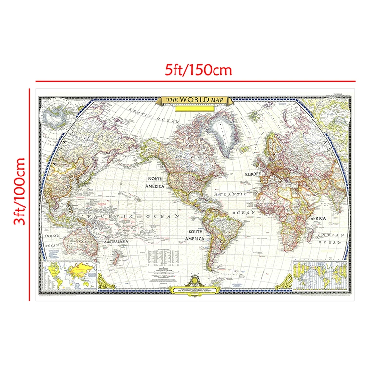 Рисунок 3 - Карта мира в стиле ретро 1951