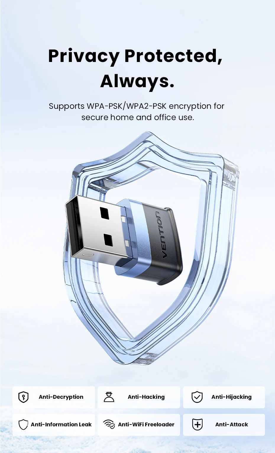 Adattatore wifi 6 usb vention ax900 scheda di rete wireless_voghion.com
