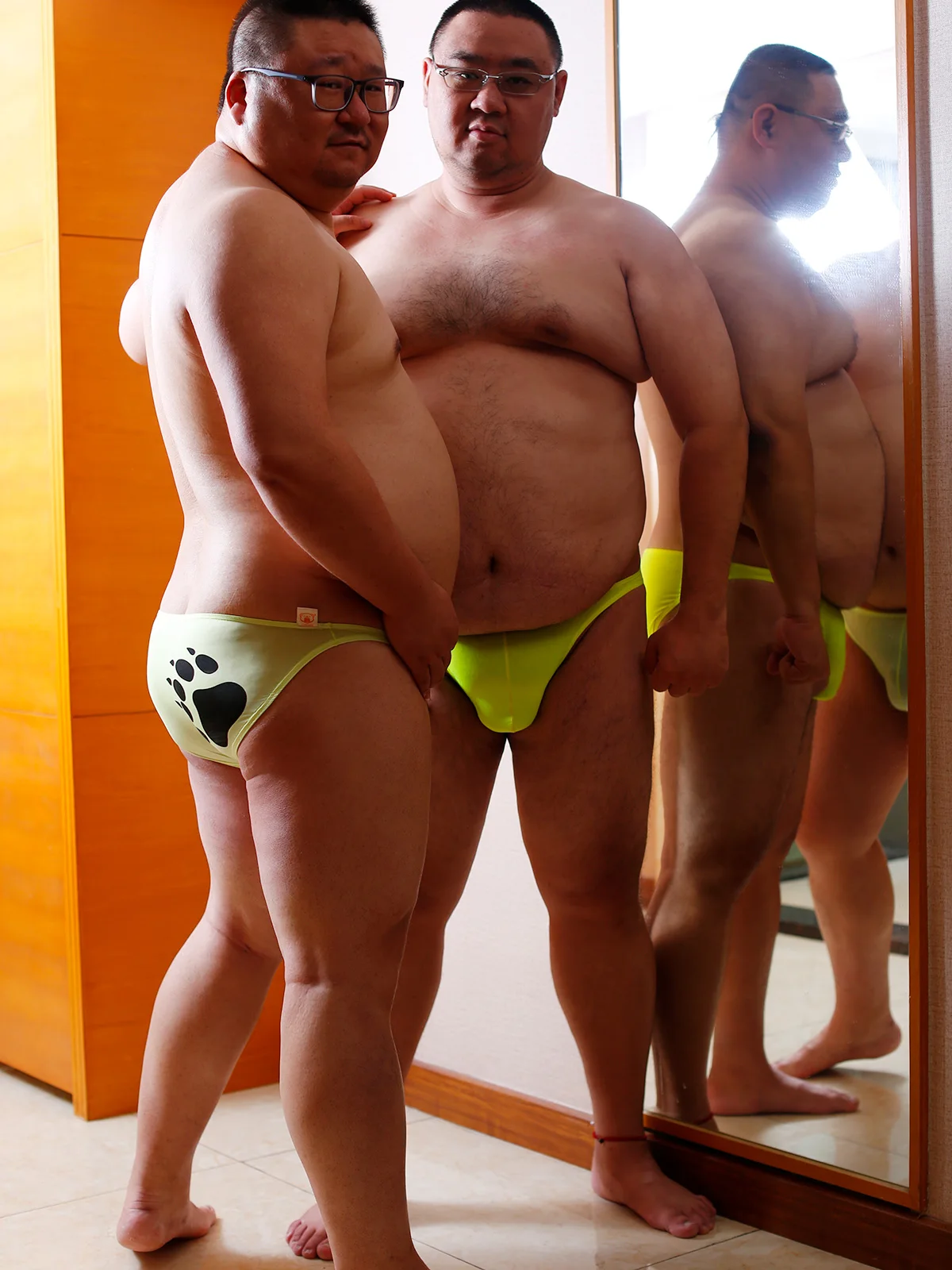 Limited Edition Bear Claw Plus Size Men's Loose Briefs, Man Sexy Calzoncillos Underpants, Gay Bear Cuecas Underwear, M L XL XXL 3