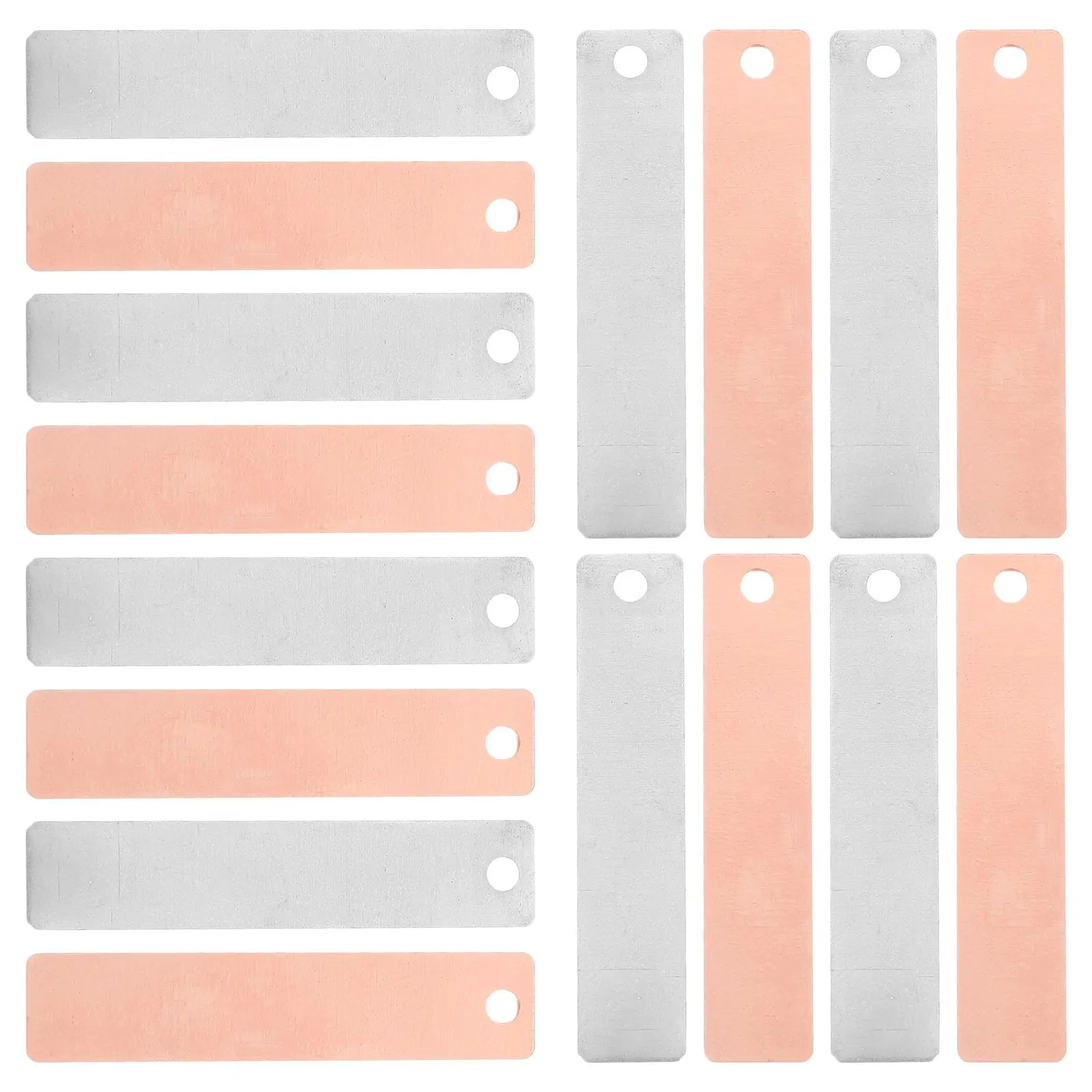 1 세트 구리 아연 시트 스트립 과일 실험 재료 장난감 용품 전기 도금 금속 시트 아연