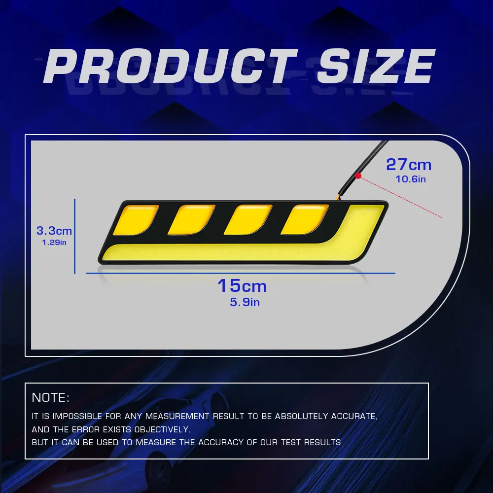 2Pcs �ڵ��� ���� ������� DRL Led COB �ְ� ���� �� ��� �����/ȣ�ڻ� �ڵ� DRL ȸ�� ��ȣ�� �ܺ� �ڵ� �ϱ�