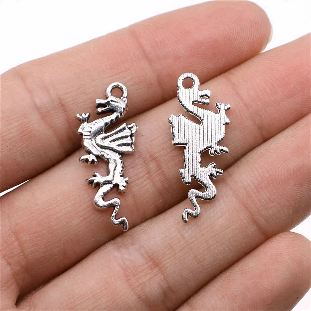 

Jewelry For Woman Flying Dragon Charms Supplies Accessories For Women 10pcs