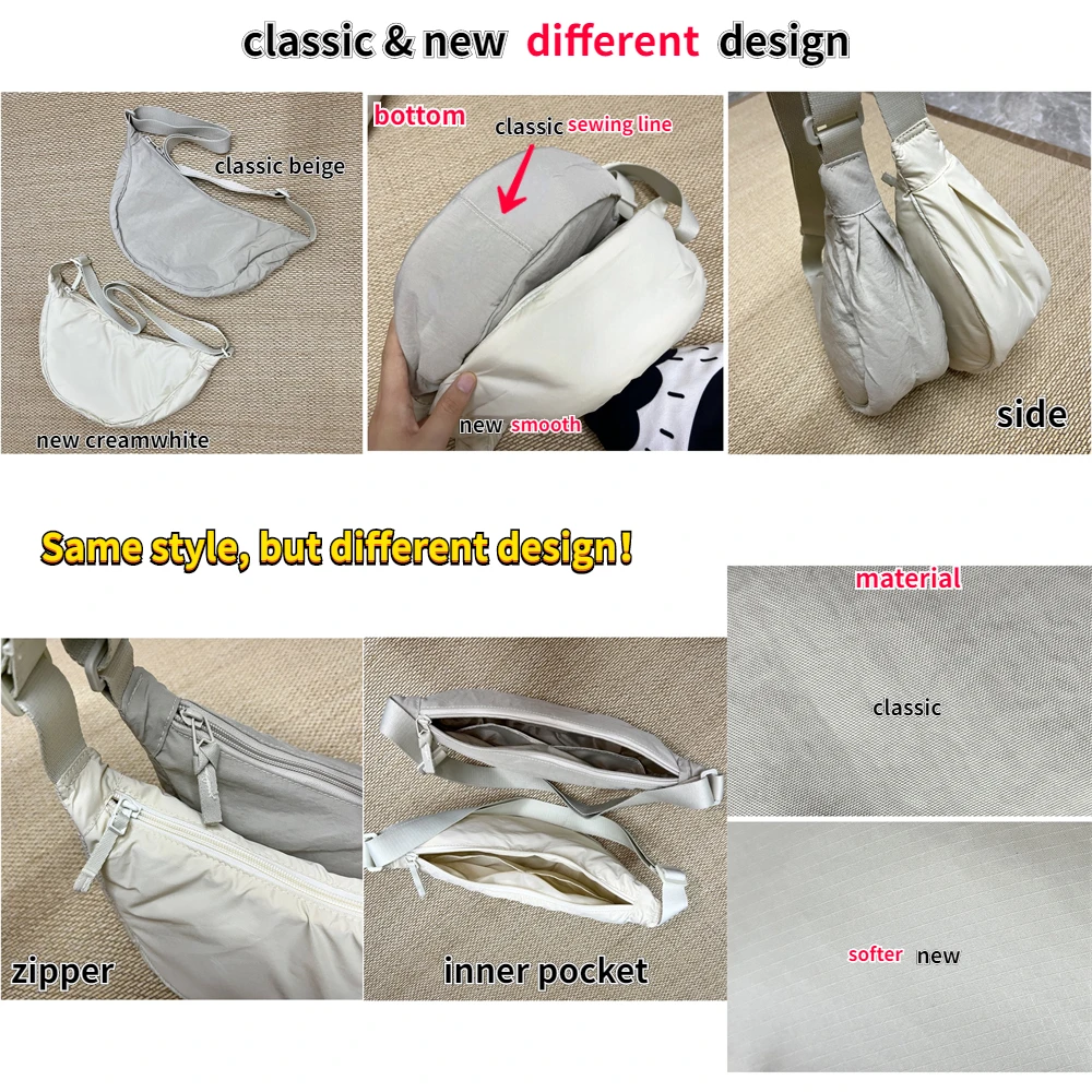CHAMAIR Space Padded Nylon Messenger Bag Solid Color Zipper